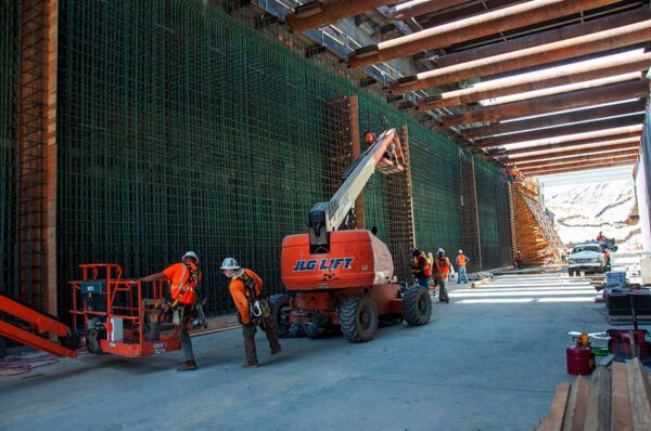 Trench lining at Fresno