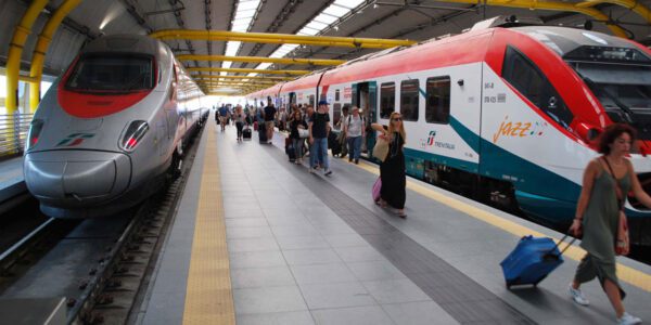 Rome’s airport station is directly connected to the high-speed rail network.