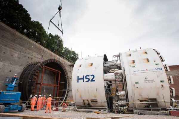 The TBM Dorothy at the start of its journey.