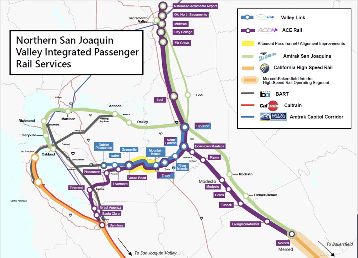 Upgraded passenger trains in northern CA will make high-speed rail system viable