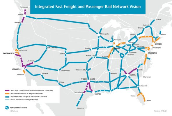 Integrated Fast Freight and Passenger Rail Network Vision