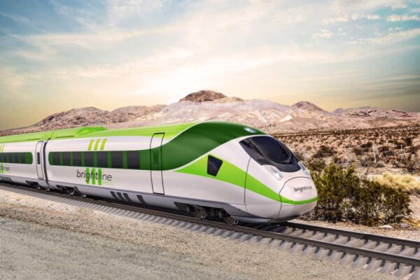 Brightline West Train In The Desert