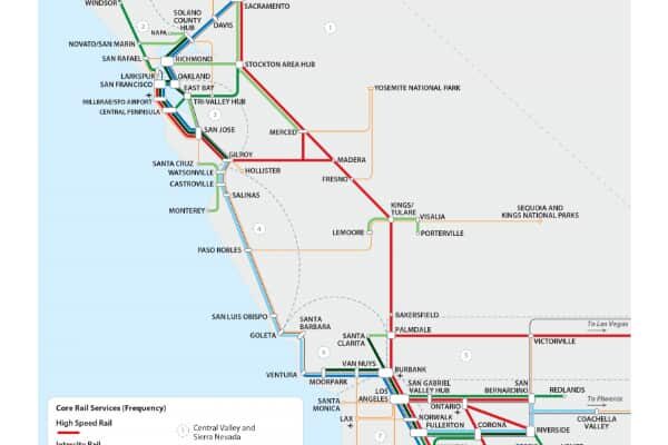 California State Rail Plan Final Map 2018