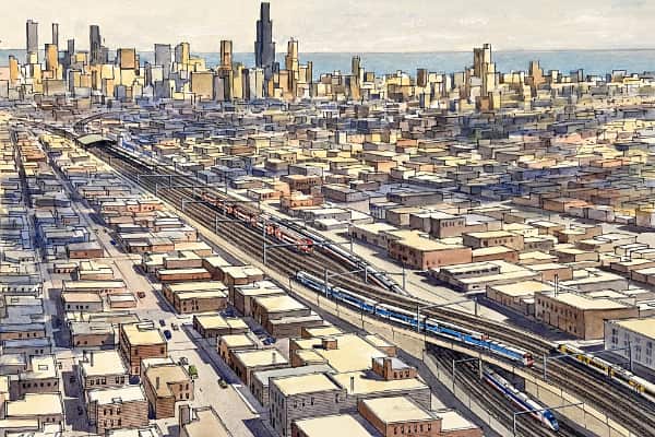 CrossRail Chicago panoramic