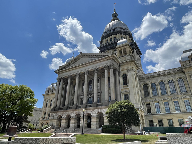 The Capitol Building in Springfield, IL