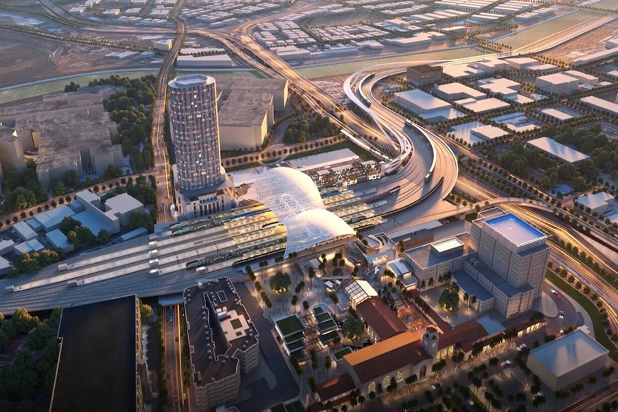 Artists rendering of a potential re-design on LA Union Station.