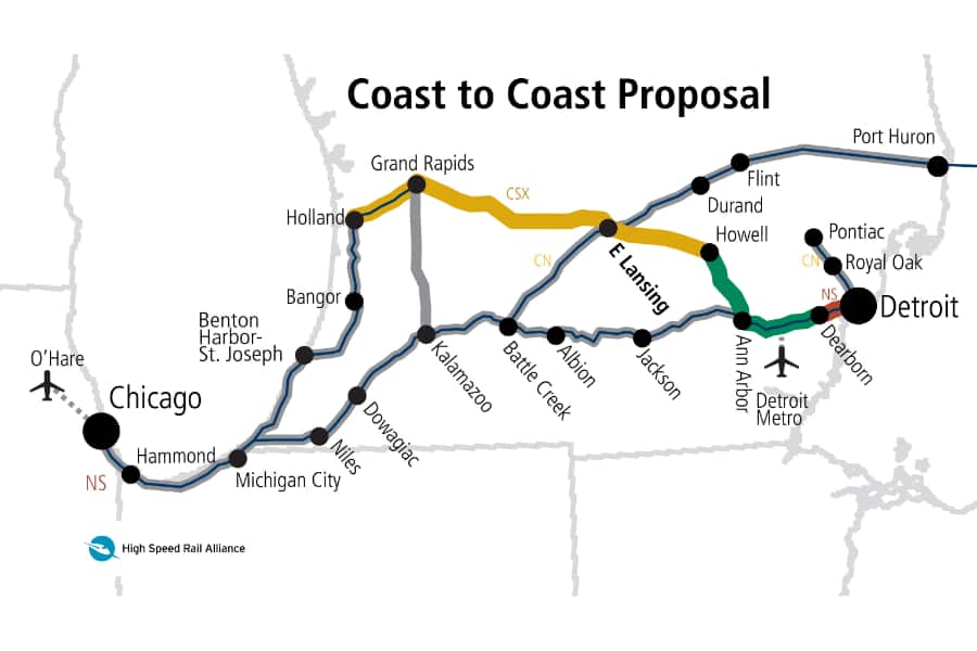 Michigan Coast To Coast Map