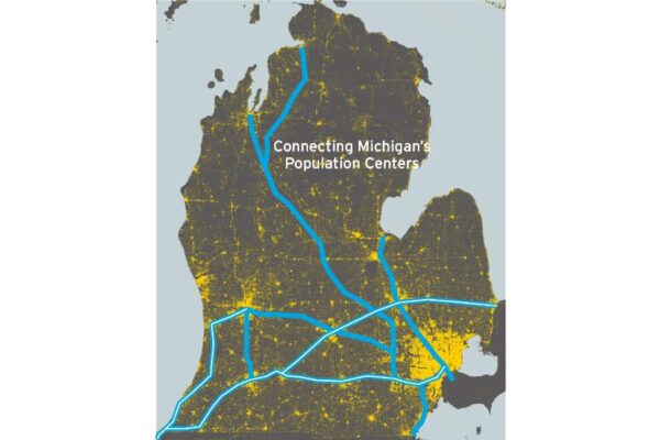 Michigan Population Map