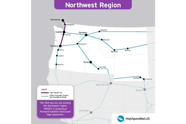 Northwest Region map