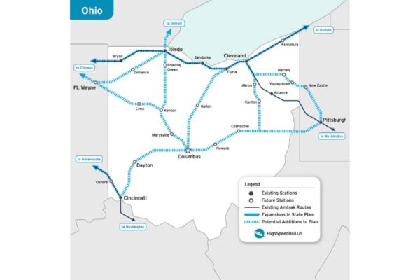 Ohio Railplan map