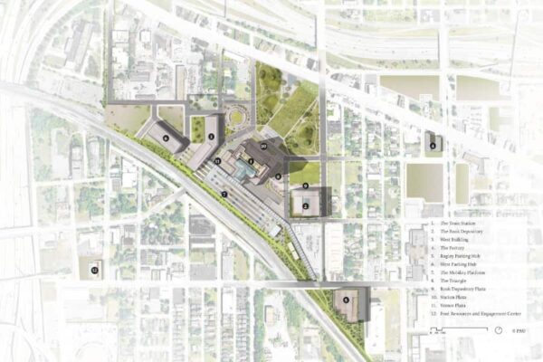 PAU Michigan Central Site Plan