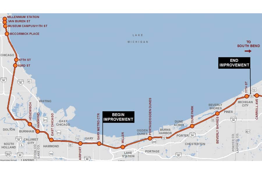 South Shore Double Track Map