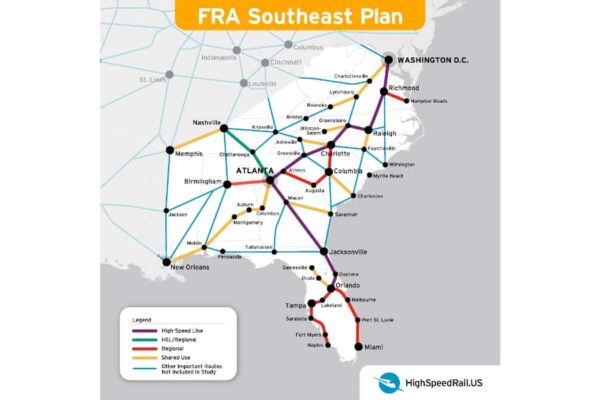 Southeast Region map