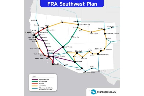 Southwest Region map