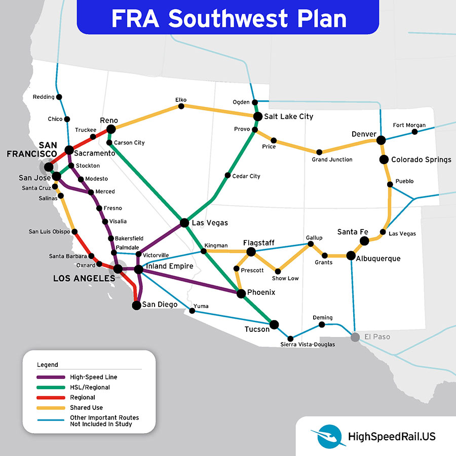 Southwest Region map