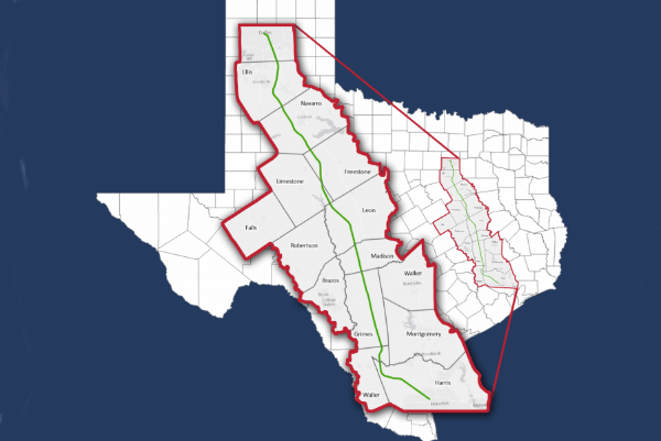 Texas Central Preferred Map