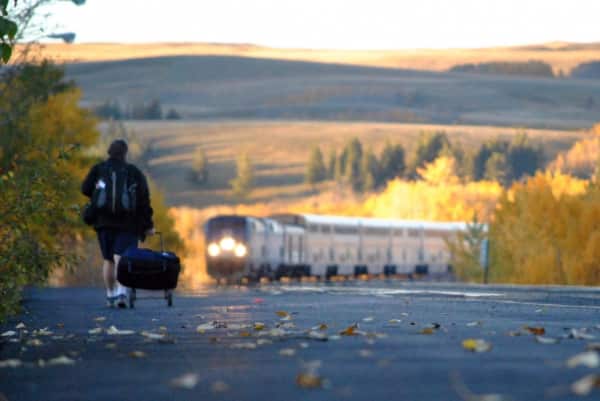 Amtrak long distance passenger platform