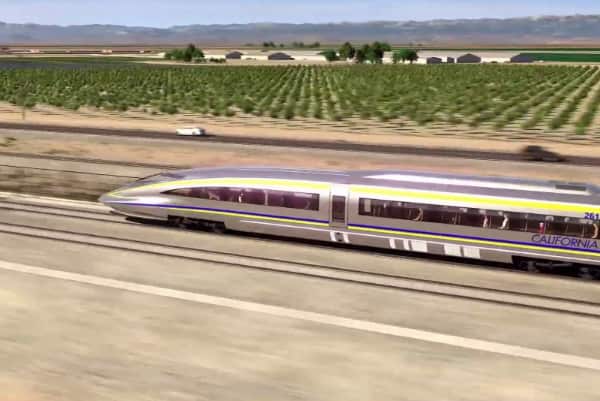 CA HSR rendering central valley speed