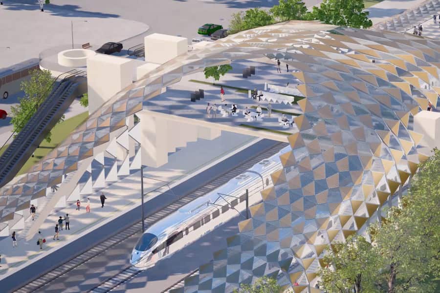 900x600 cahsr central valley station aerial