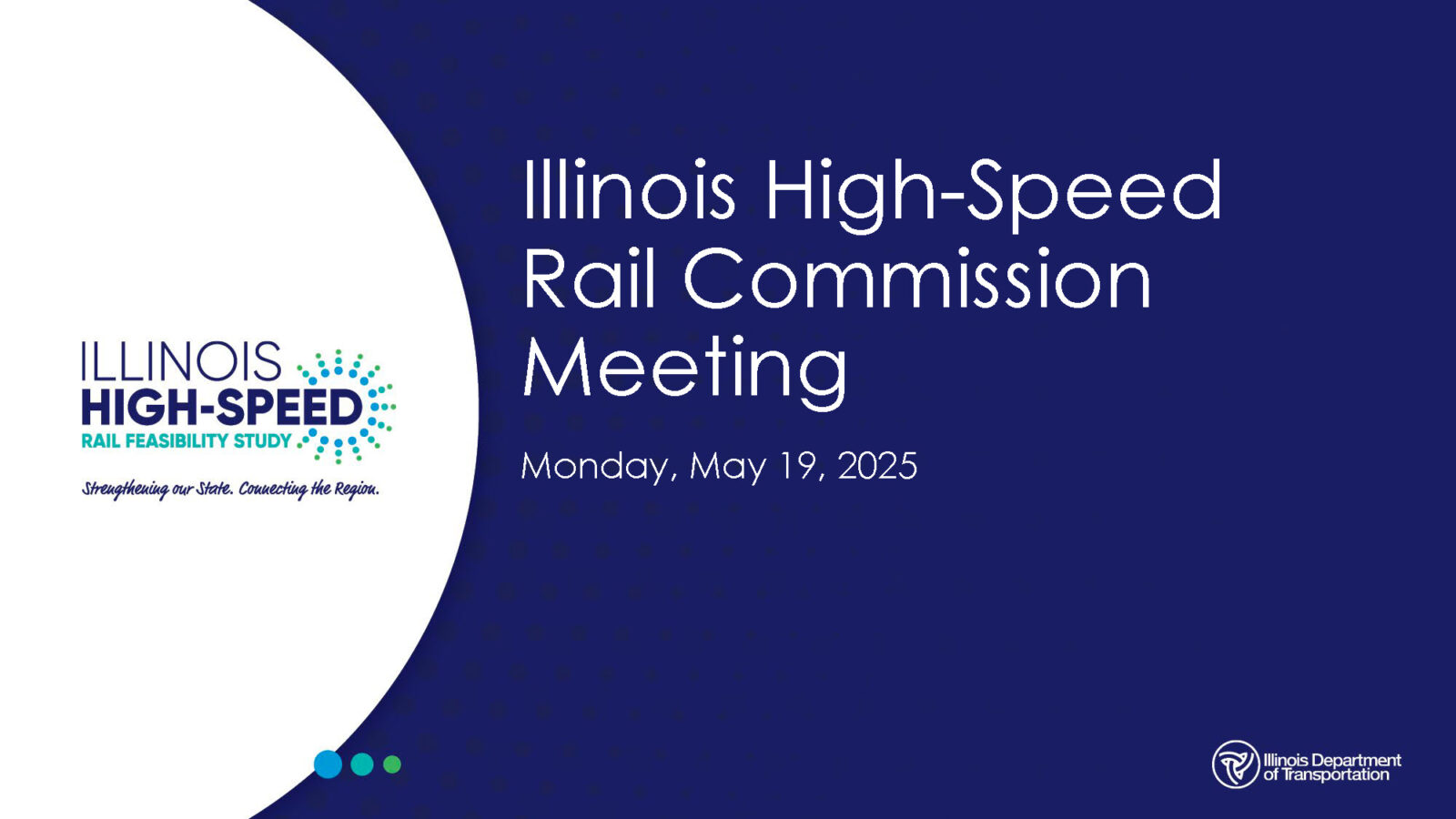 Update on Illinois High Speed Railway Commission’s May 2025 meeting