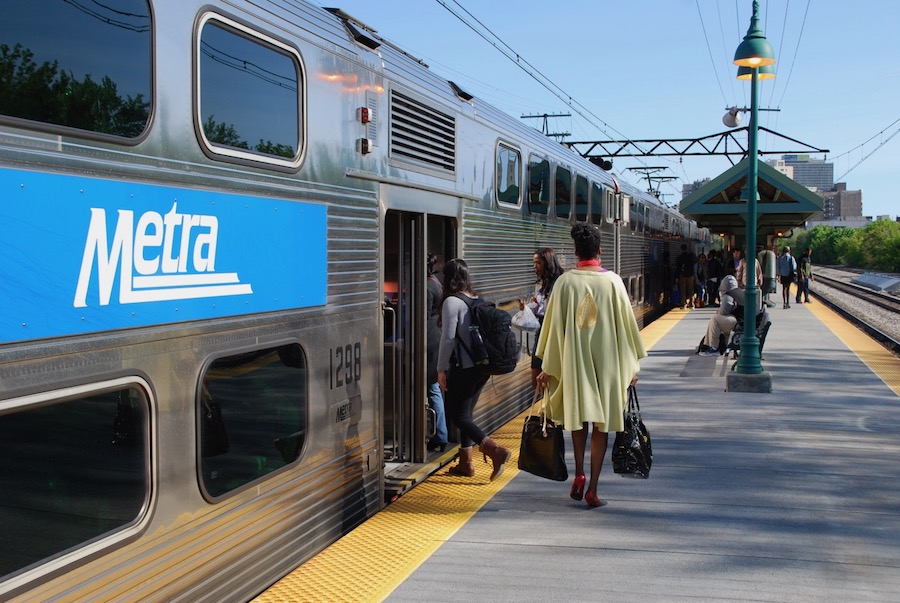 Level boarding on a Metra Electric platform