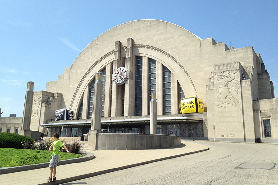 The front of the Cincinnati Union Terminal