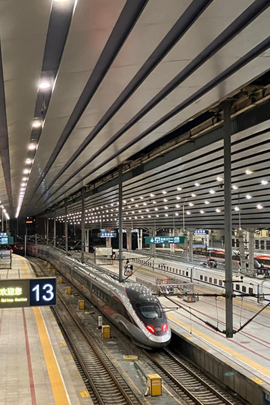 Departure_Beijing-West_Gottlieb_900X1350 A high-speed train is departing Beijing West station.