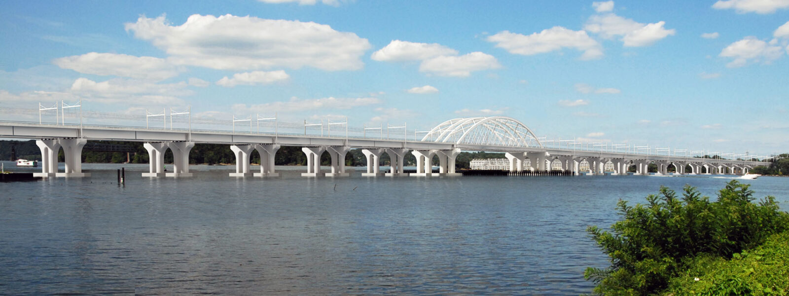 A concepual rendering of the new Susquehanna River Amtrak bridge.