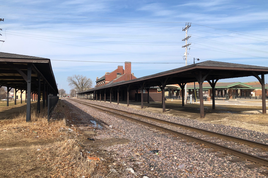 Racine, WI built its transit center next to the historic railroad station in anticipation of regional rail.