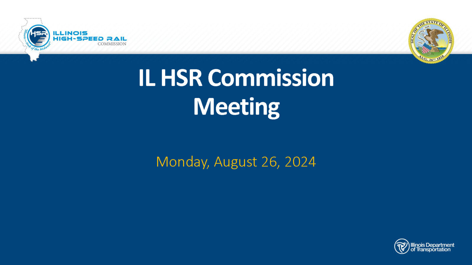 Illinois High Speed Railway Commission Gets Work Started