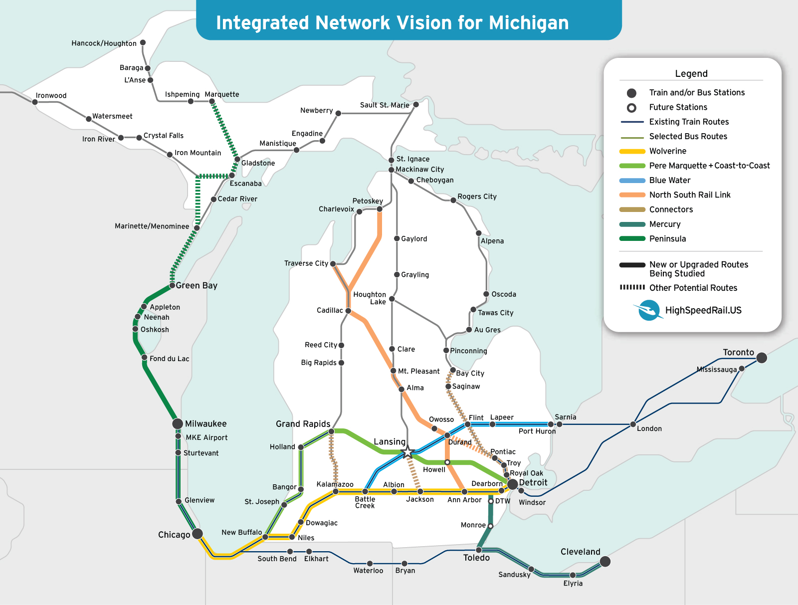 Michigan_Vision_Map_2025_01_08-2 A map of the High Speed Rail Alliance vision for passenger trains in Michigan.