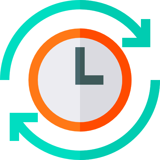 Icon of circle arrow with 15-minutes in center