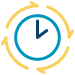 Icon of circle arrow with 15-minutes in center