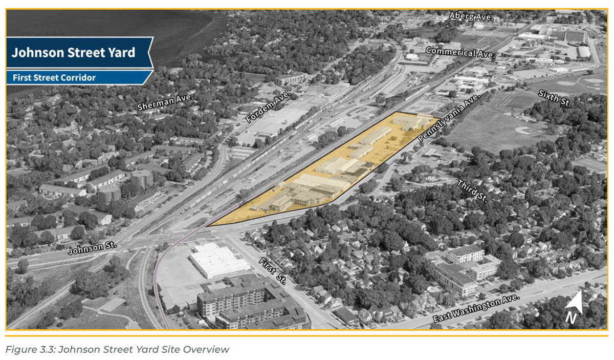 The potential Johnson St. Yard location in Madison WI